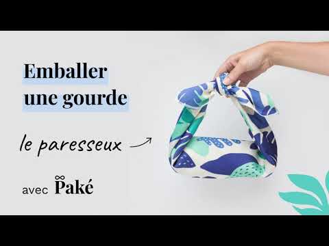 Video of how to wrap a bottle using this furoshiki