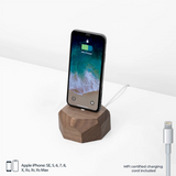 Walnut Wood iPhone Charging Dock by Oakywood - Pasoluna