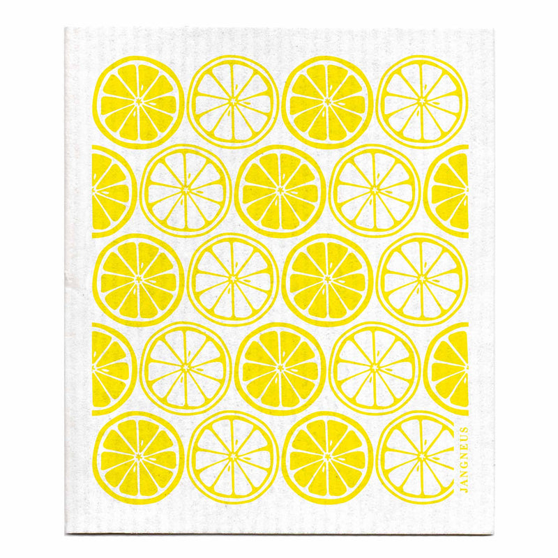 Compostable Swedish Dishcloth - Citrus Yellow by Jangneus