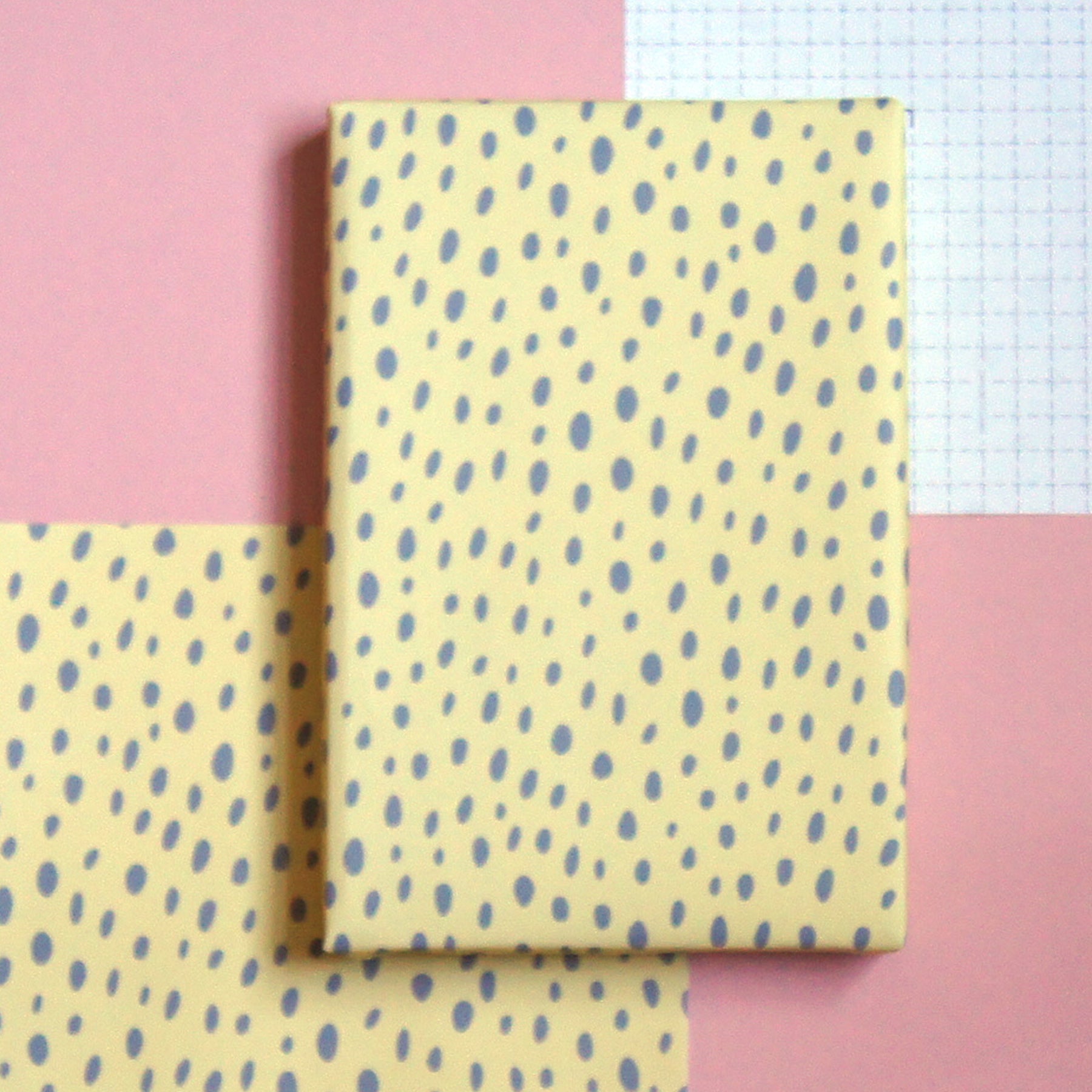 Recyclable Wrapping Paper - Lemon Dot by Cadeaux Paperworks
