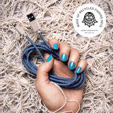 iPhone Charger Made From Recycled Fishing Nets - Blue - Pasoluna