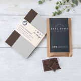 Hard Cover Mini Notebook & Chocolate Gift Set - Brown - Pasoluna